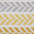 18" X 18" Blue White And Gray 100% Cotton Chevron Zippered Pillow